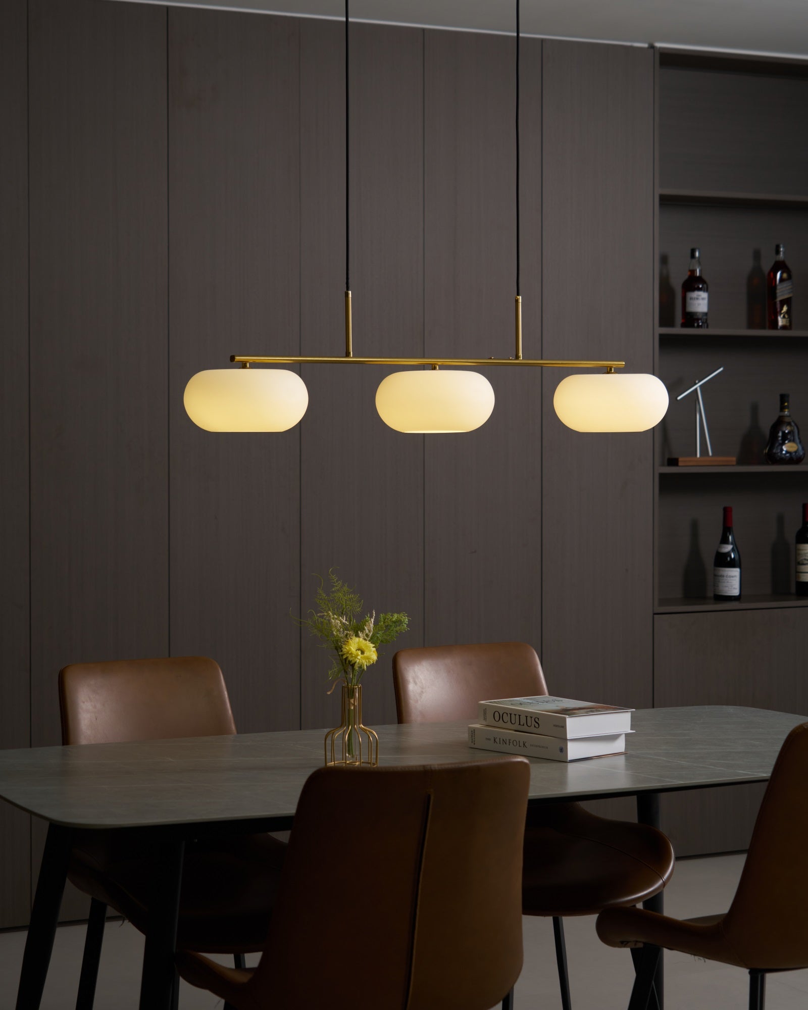 Trio Globe Linear Pendant
