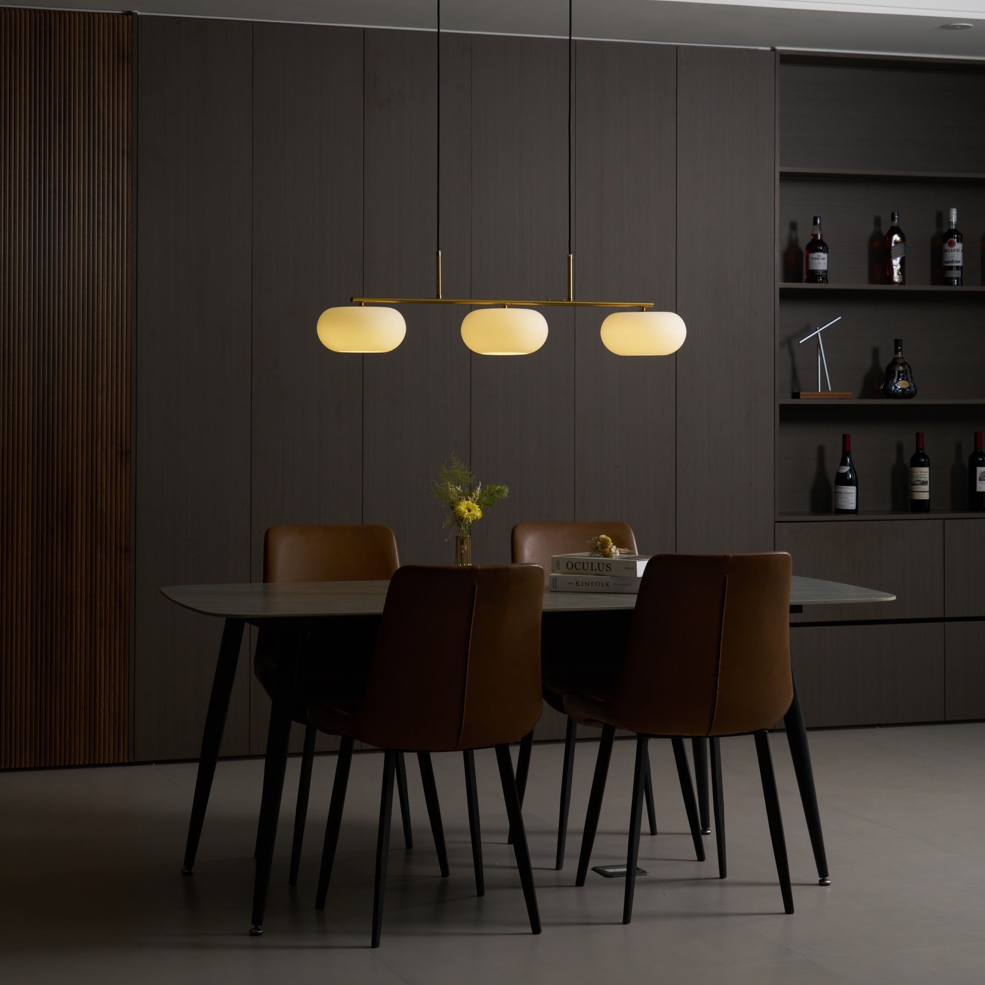 Trio Globe Linear Pendant