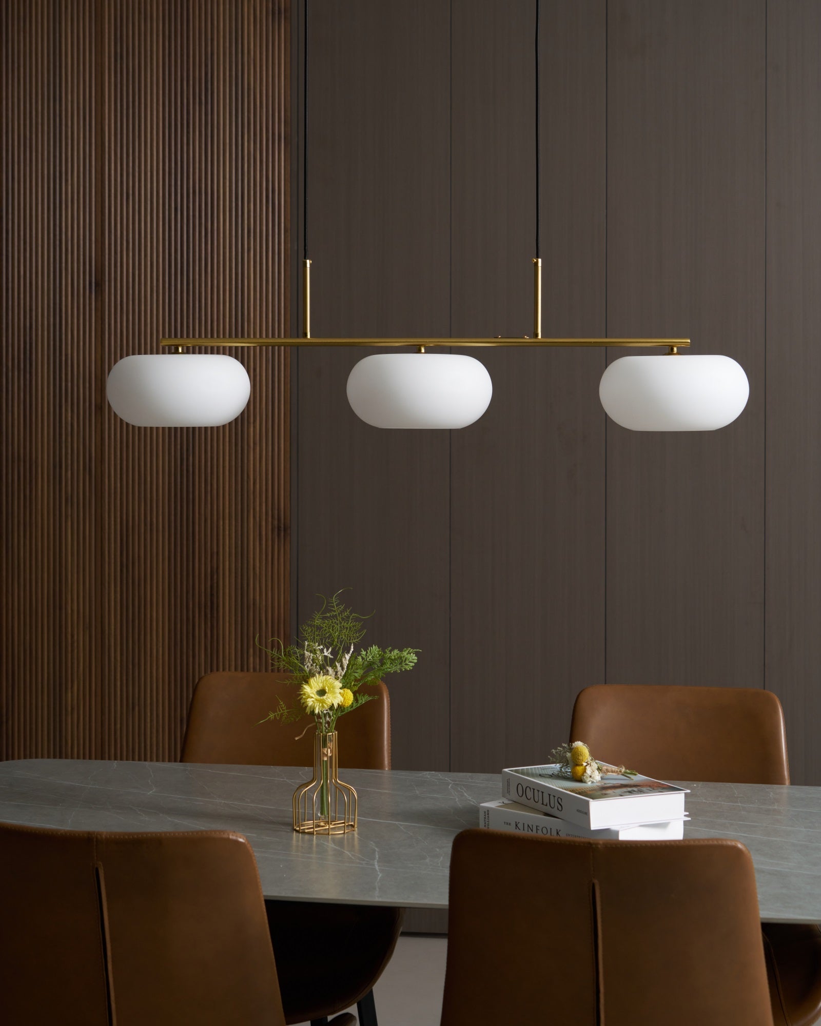 Trio Globe Linear Pendant
