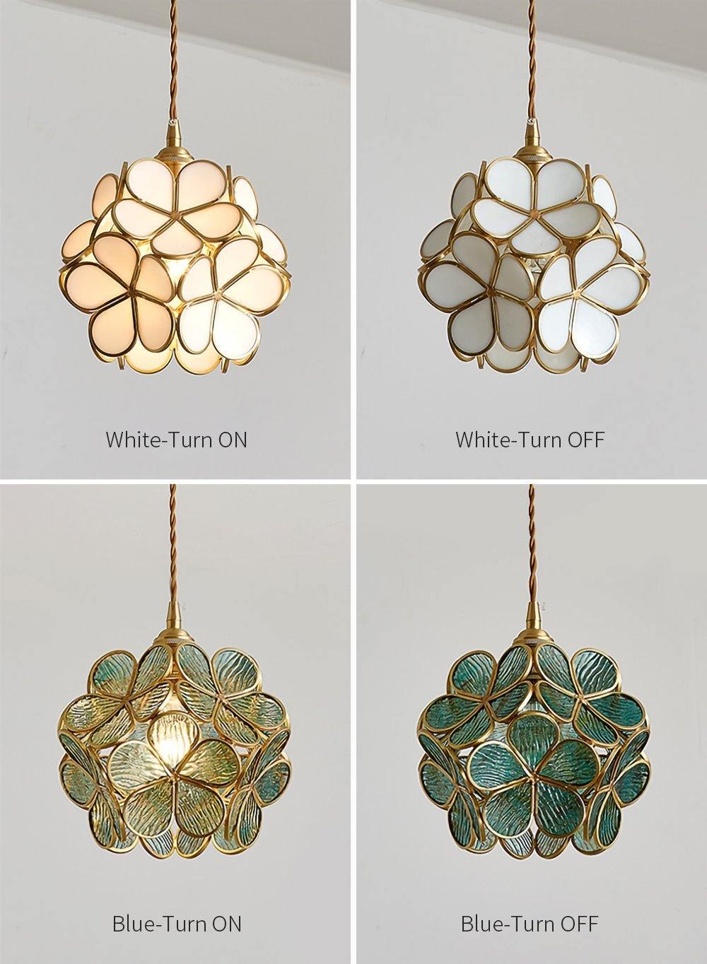 Petal Handblown Glass Pendant