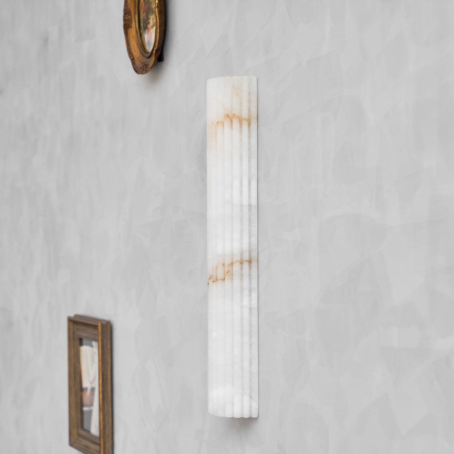 Cascata Fluted Stone Sconce