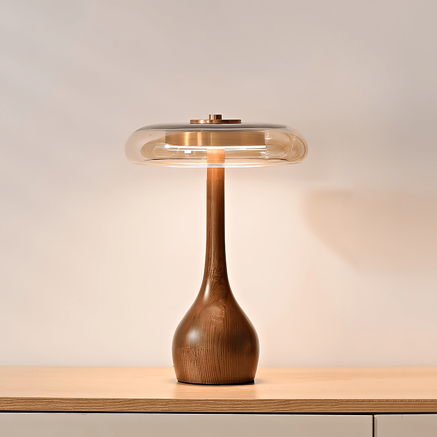 Amberwood Curve Table Lamp