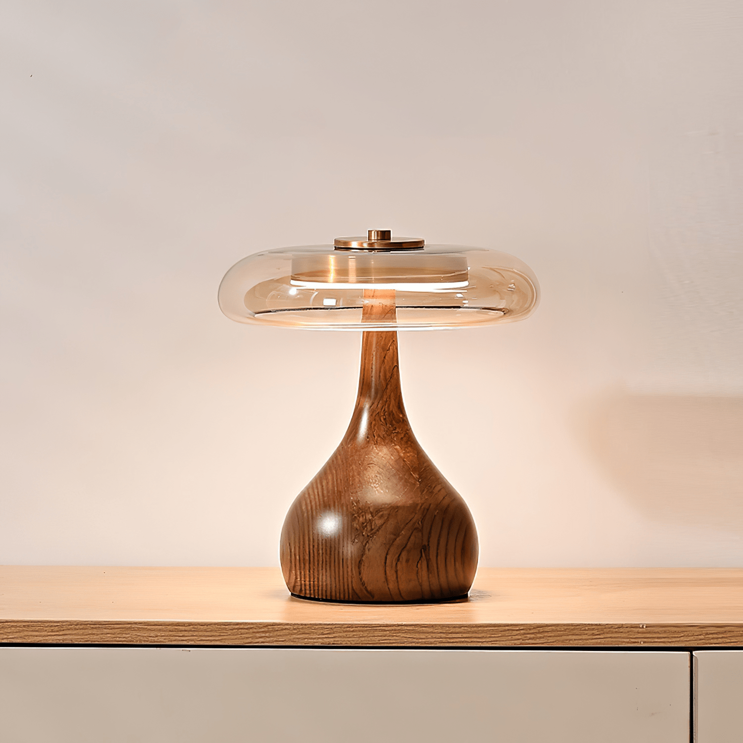 Amberwood Curve Table Lamp