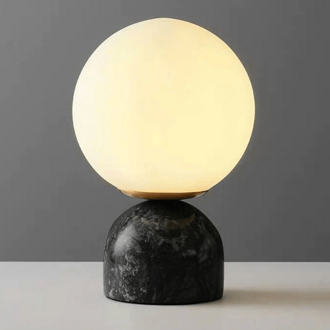 Vesta Marble & Opal Glass Table Lamp