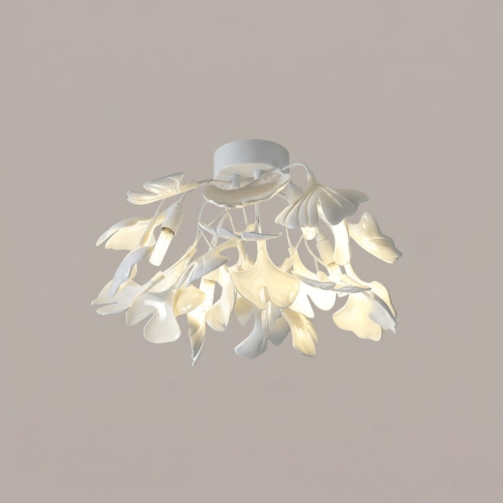 Ginkgo Ceramic Leaf Ceiling Light