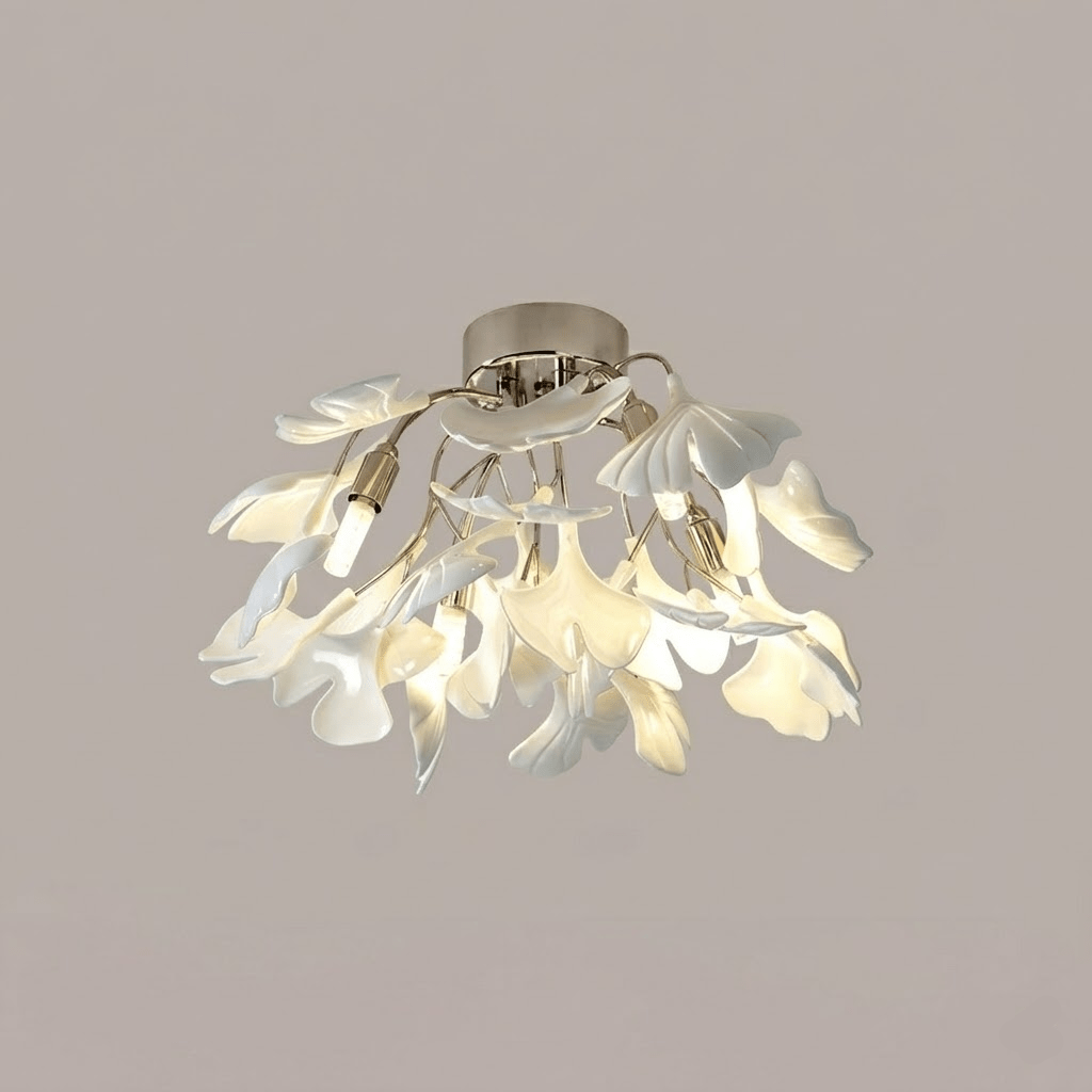 Ginkgo Ceramic Leaf Ceiling Light