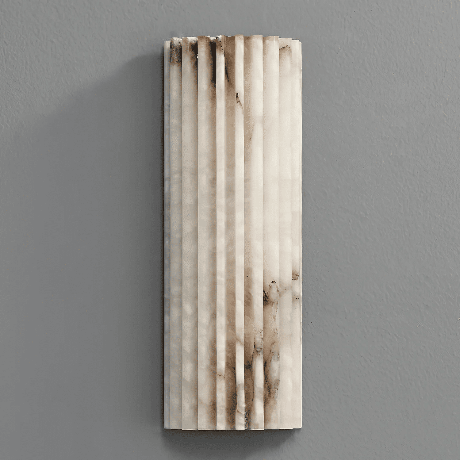 Cascata Fluted Stone Sconce