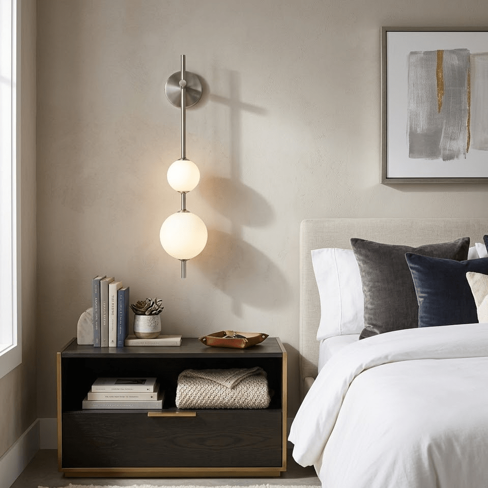 Perla Stacked Orb Sconce