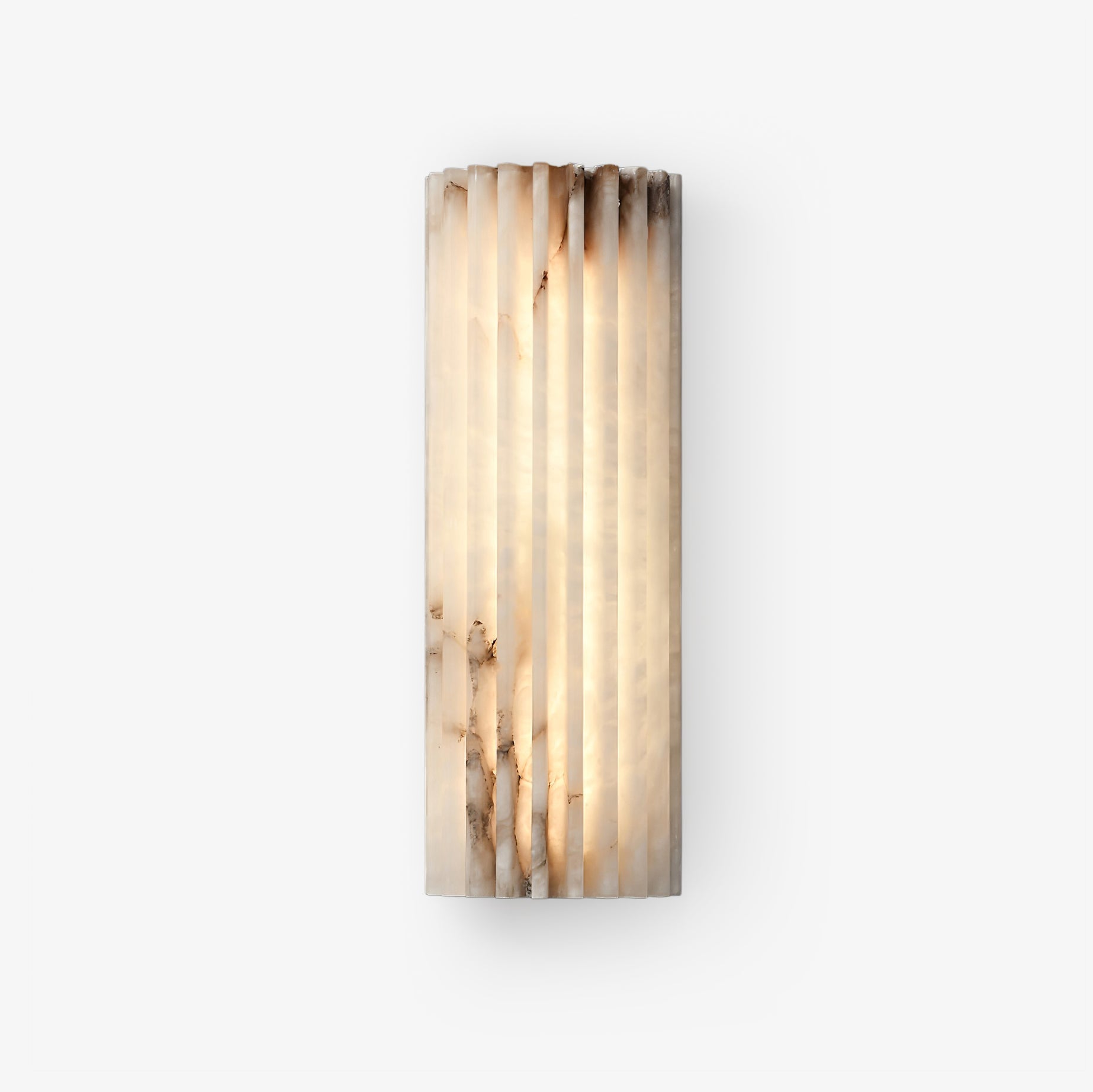 Cascata Fluted Stone Sconce