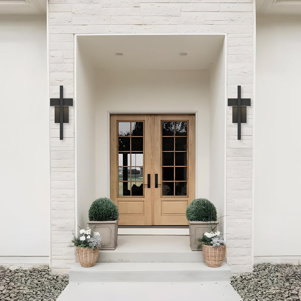 Geometric Outdoor Wall Sconce