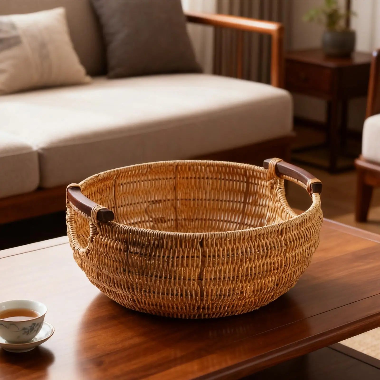 Osier Woven Fruit Basket