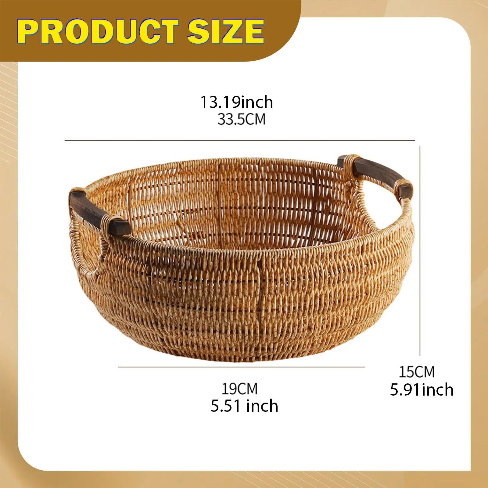 Osier Woven Fruit Basket