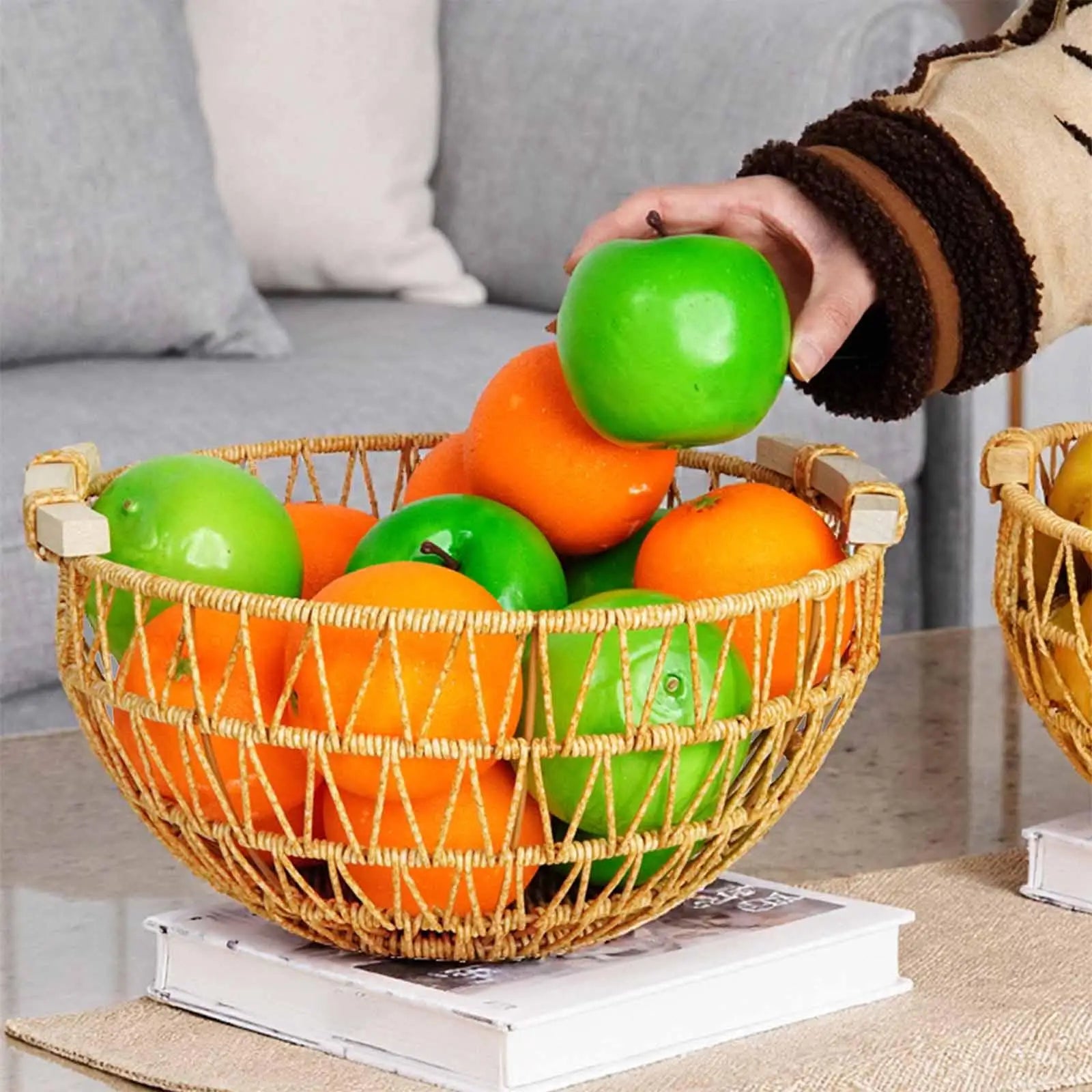 Osier Woven Fruit Basket