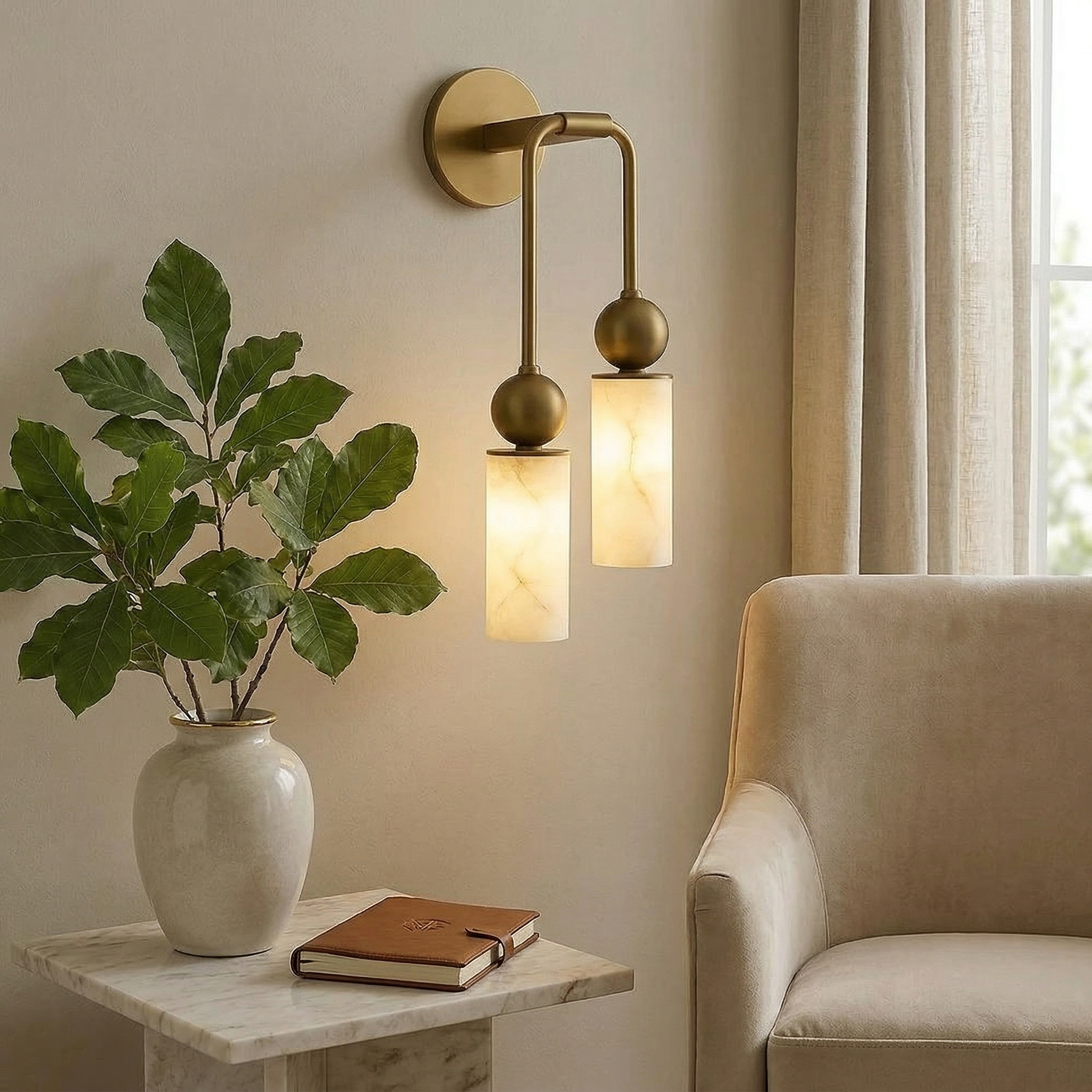 Corda Stone Sconce