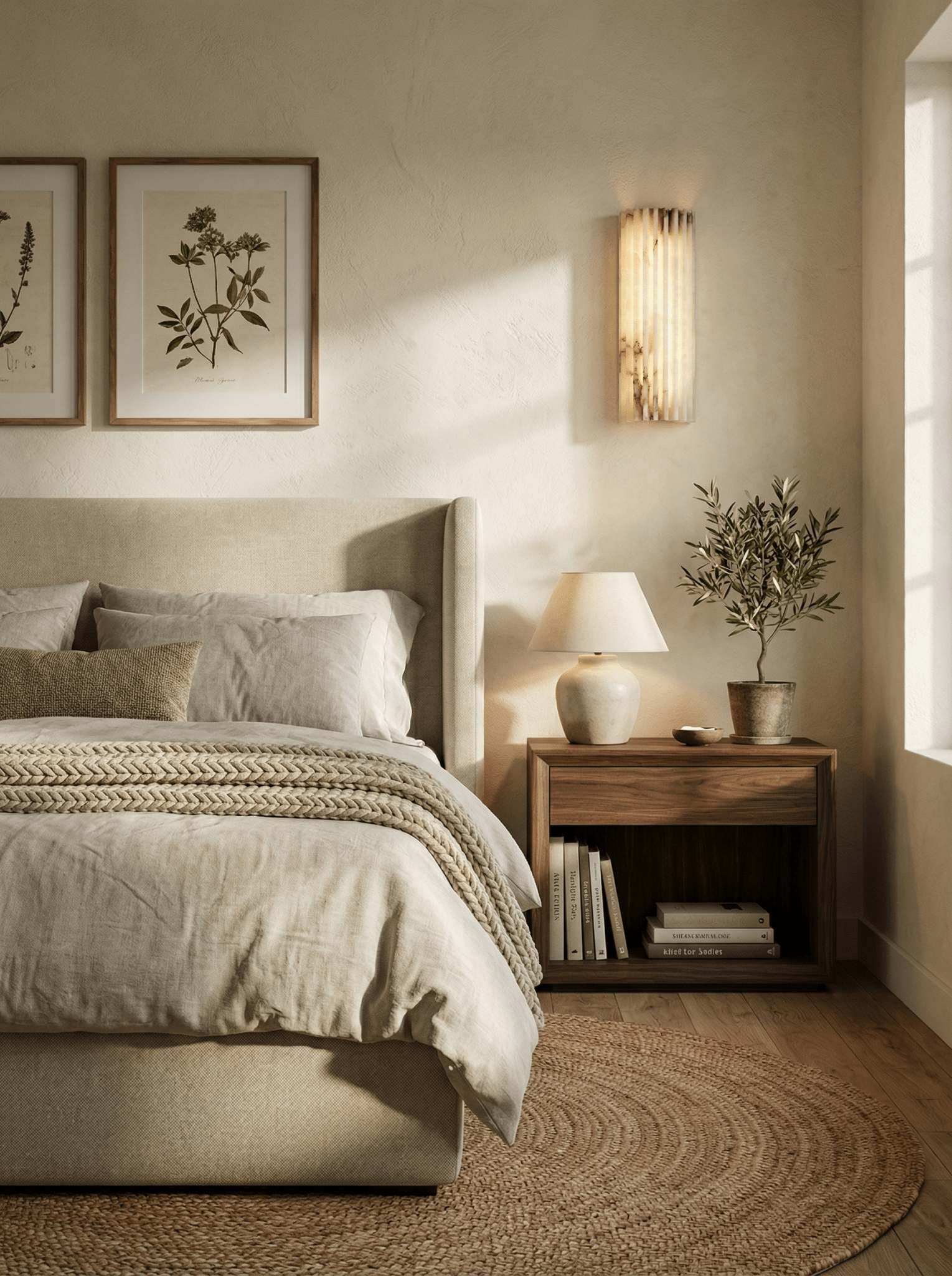 Cascata Fluted Stone Sconce