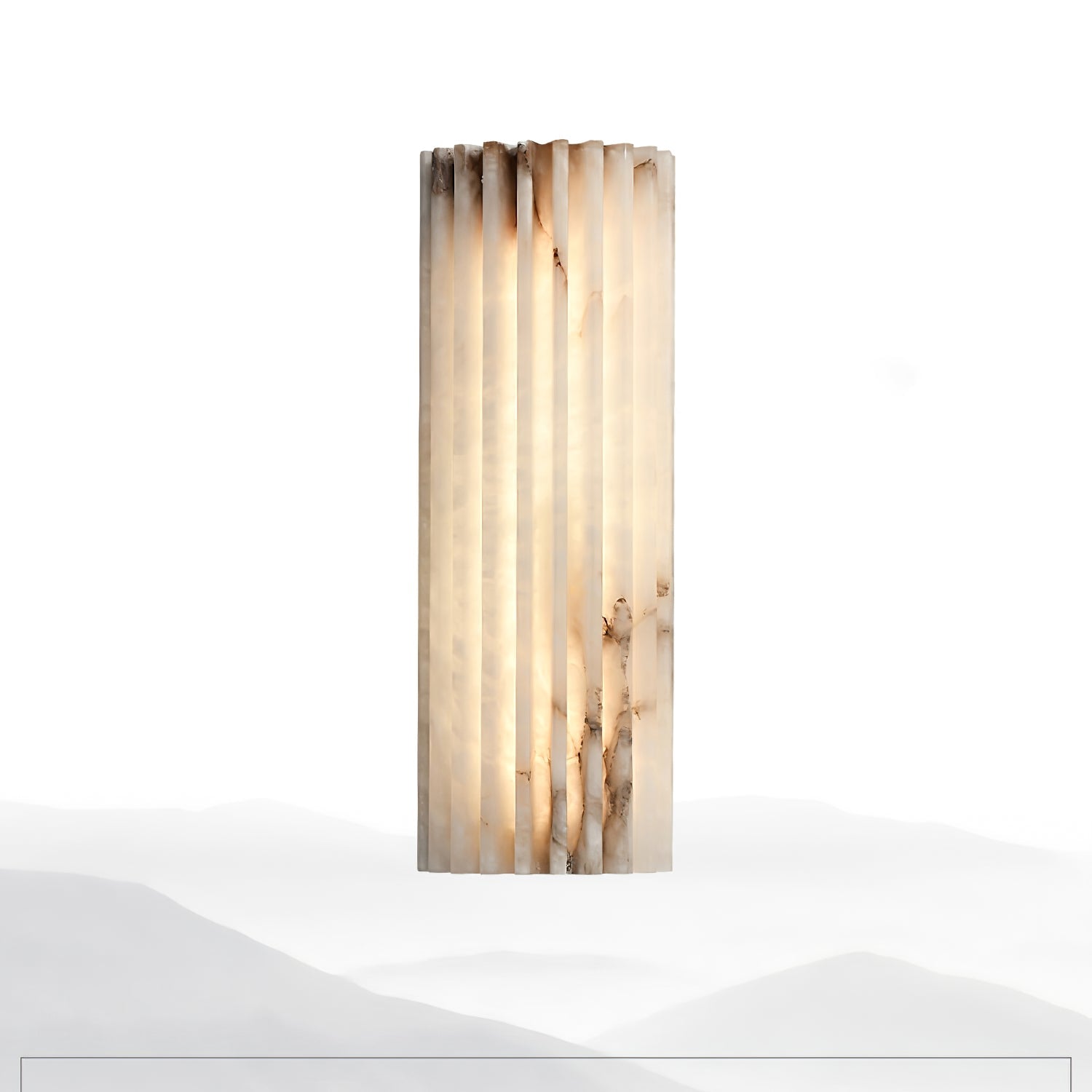 Cascata Fluted Stone Sconce