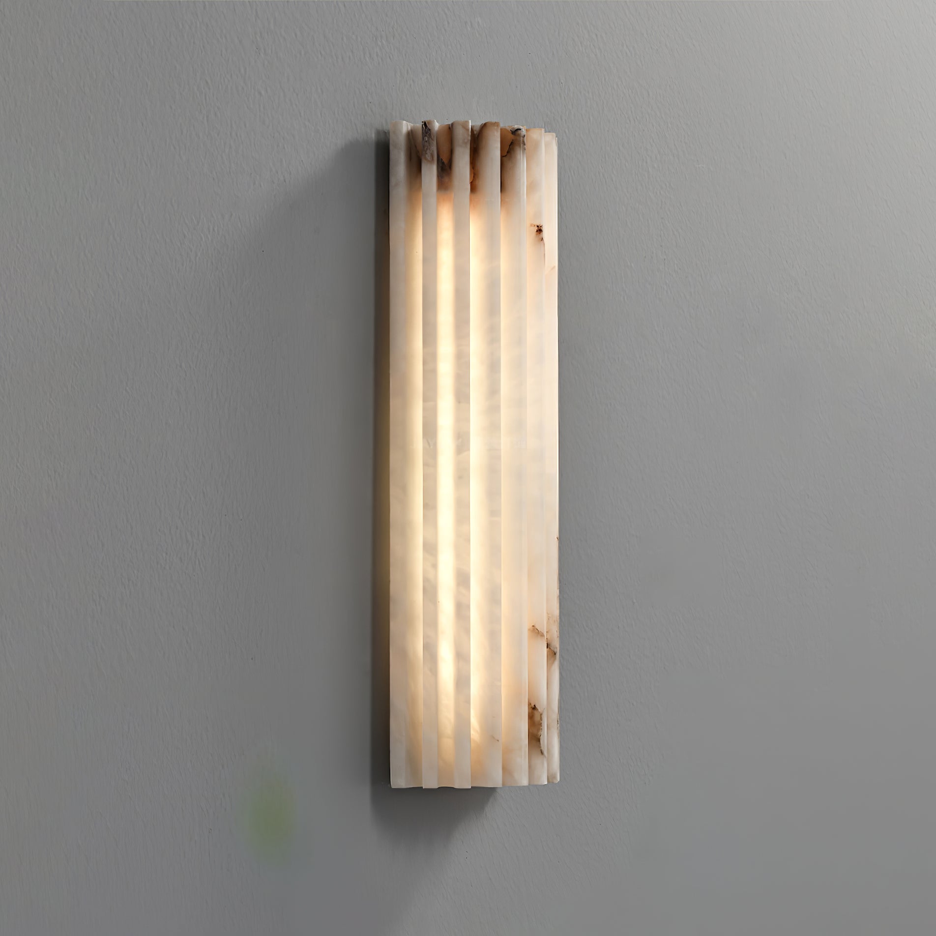 Cascata Fluted Stone Sconce