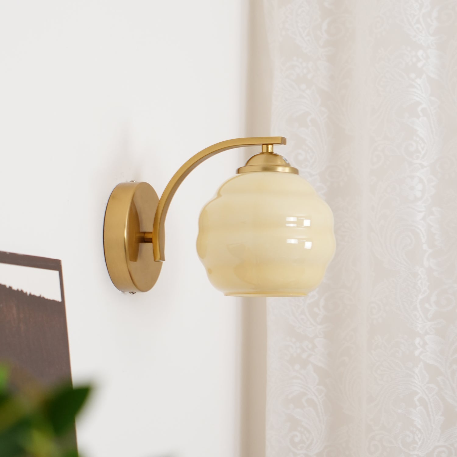 Gatsby Opal Globe Sconce