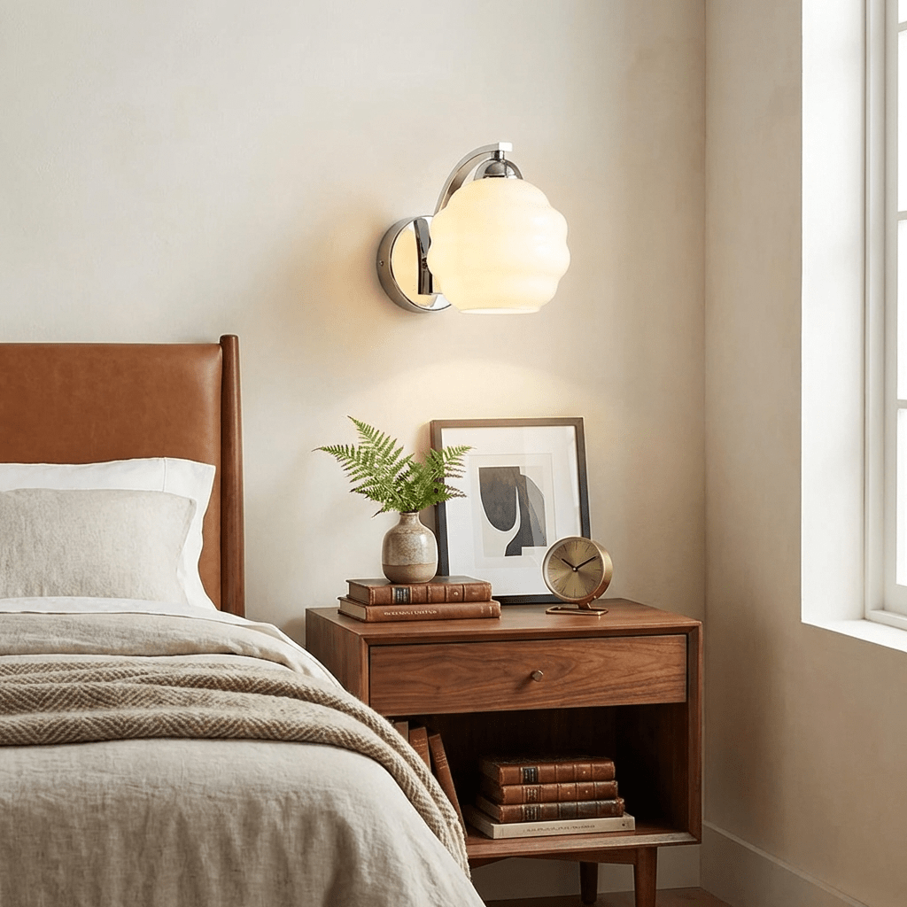 Gatsby Opal Globe Sconce