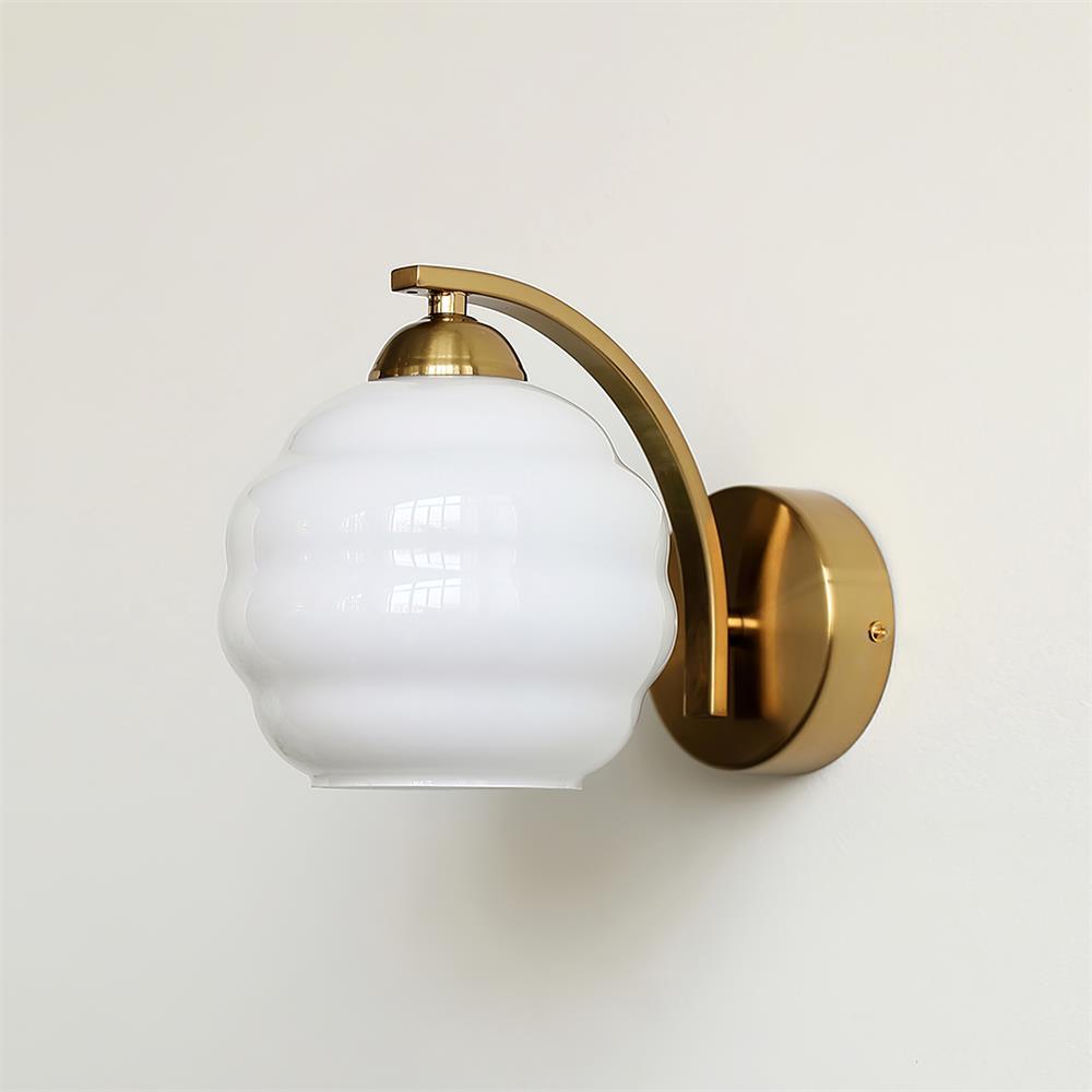 Gatsby Opal Globe Sconce