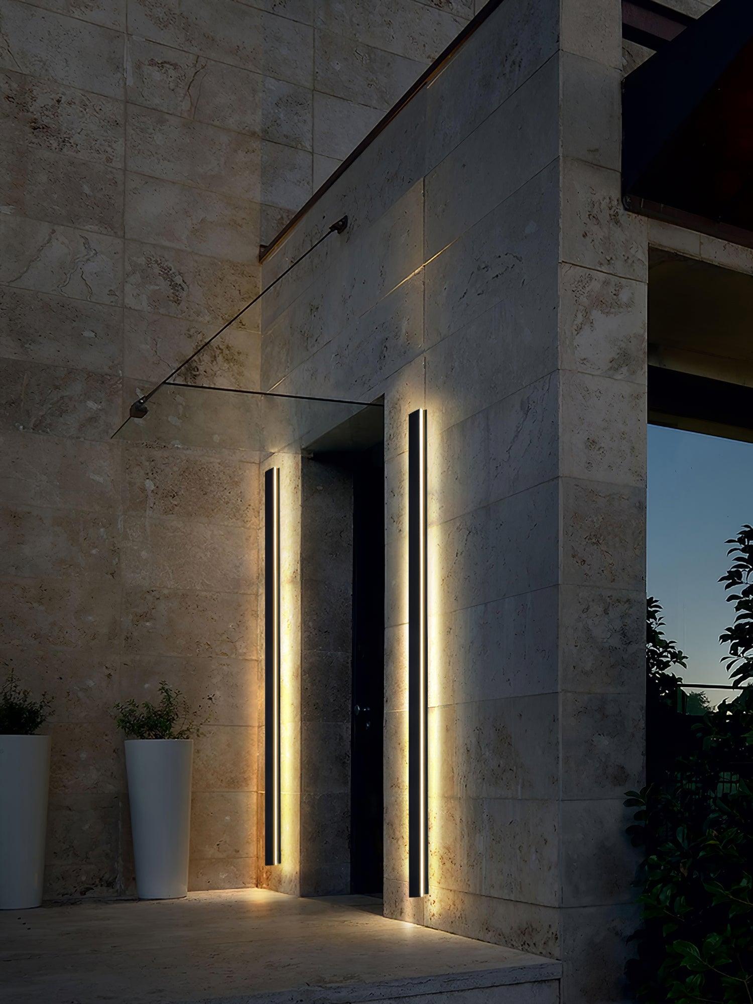 Solar Strip Facade Wall Light