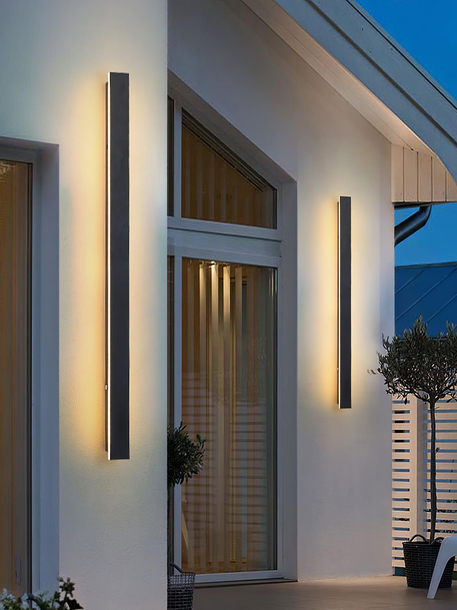 Solar Strip Facade Wall Light