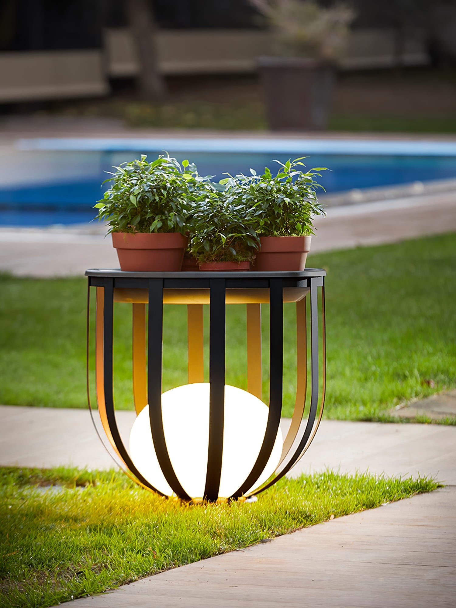 Sculptural Garden Dome Lamp