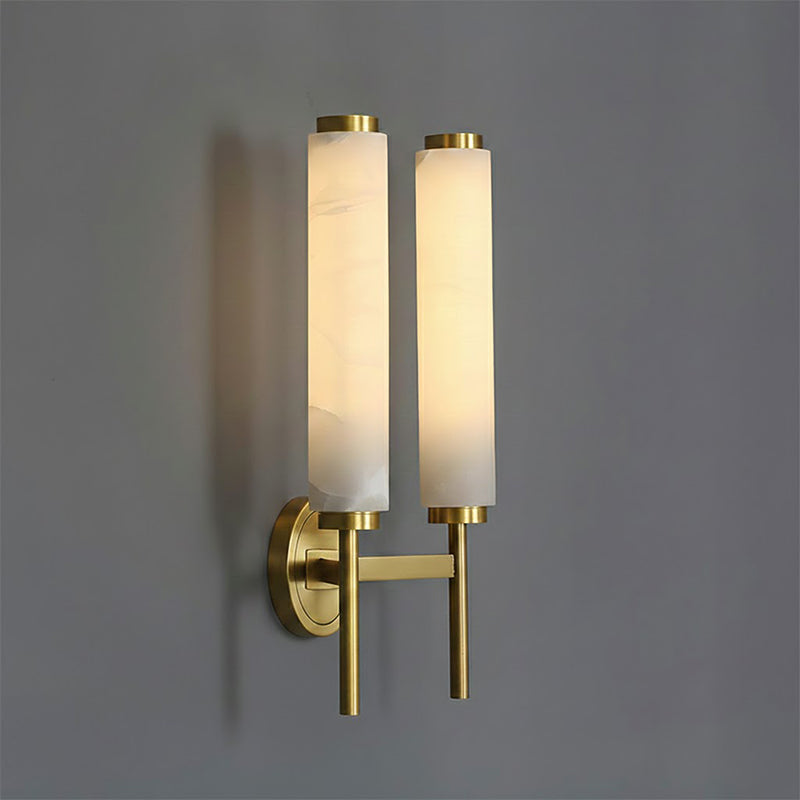Talia Alabaster Column Sconce