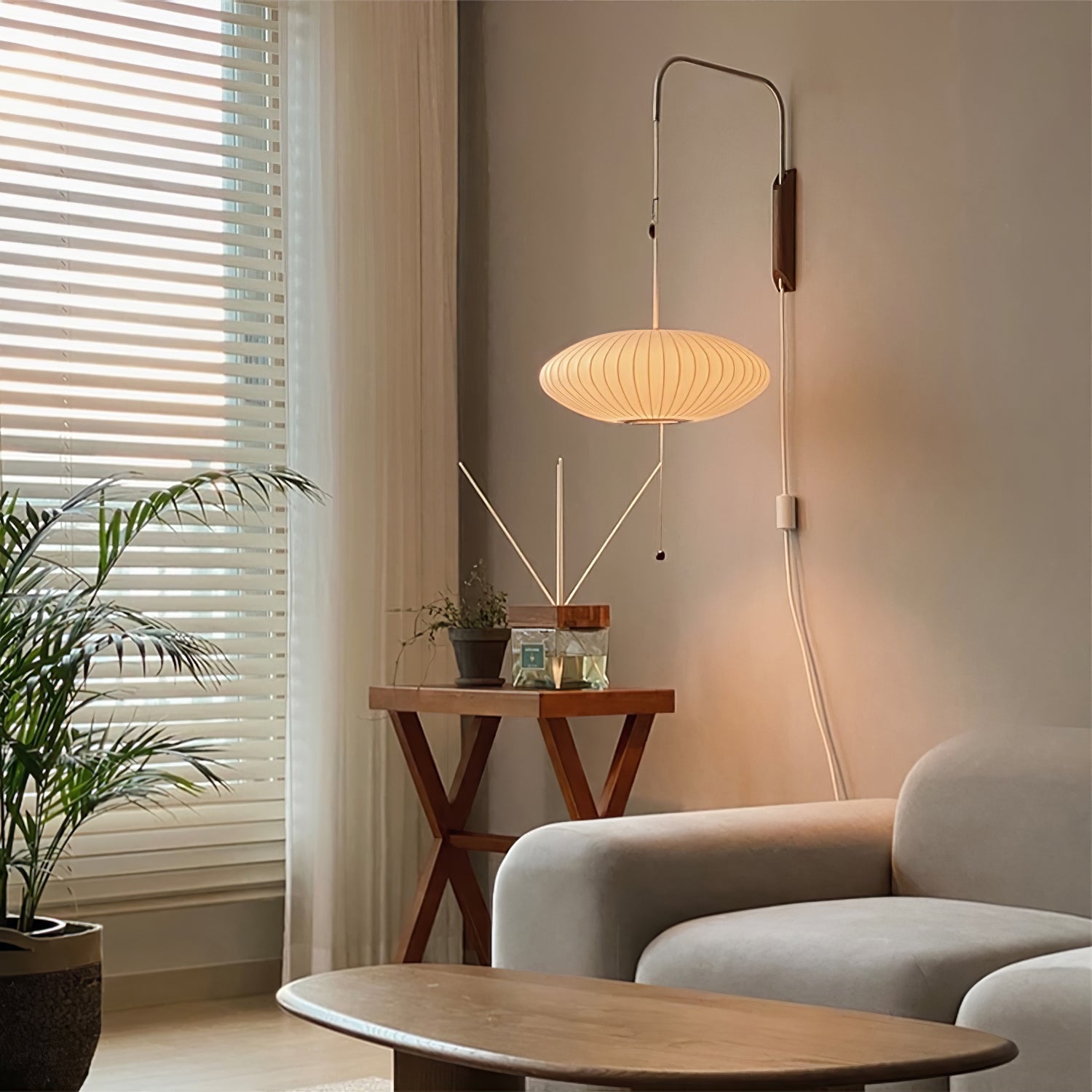 Orbit Plug-In Swing Sconce