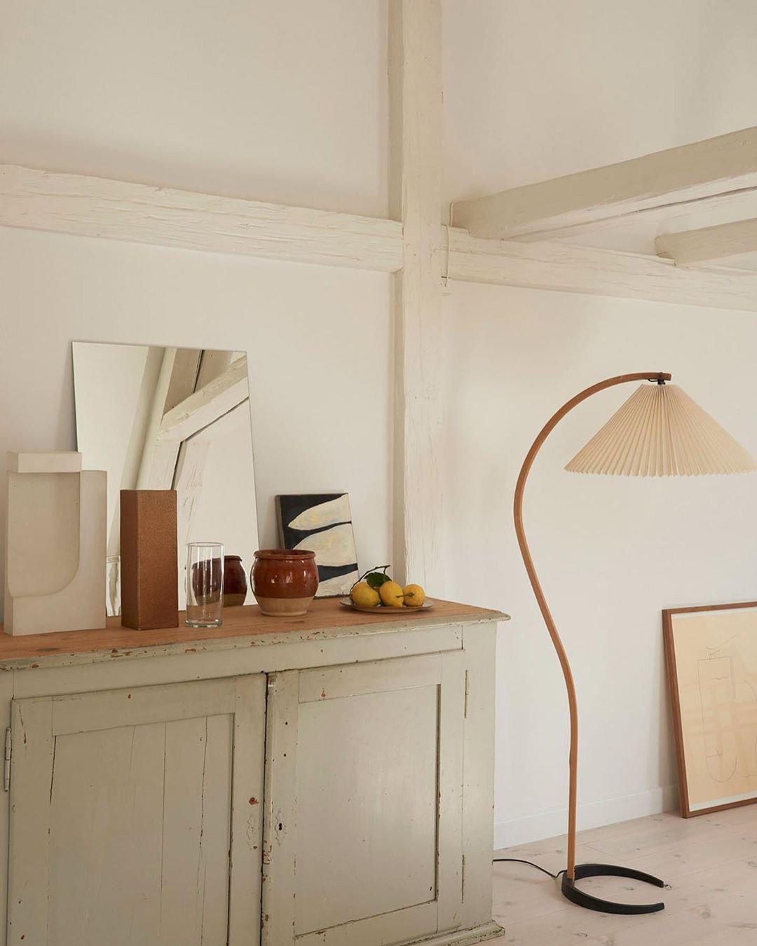 Halden Beechwood Dome Floor Lamp