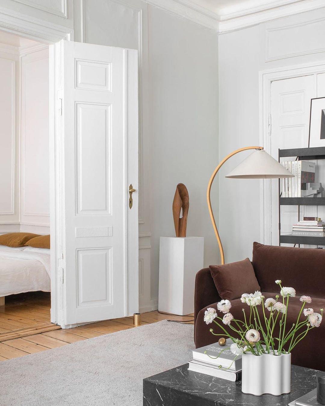 Halden Beechwood Dome Floor Lamp
