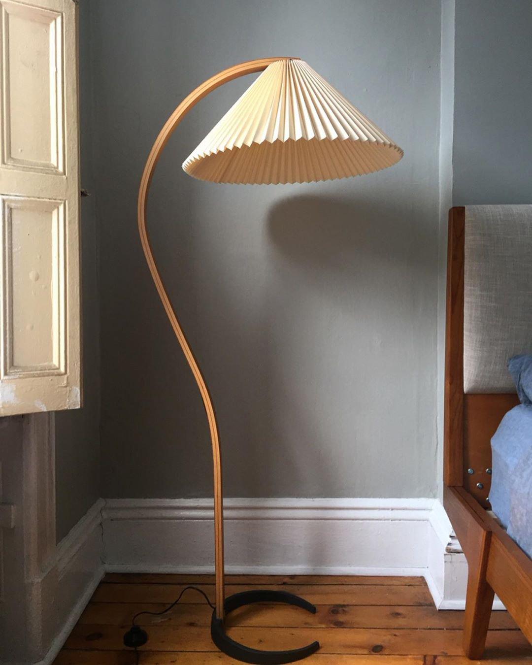 Halden Beechwood Dome Floor Lamp