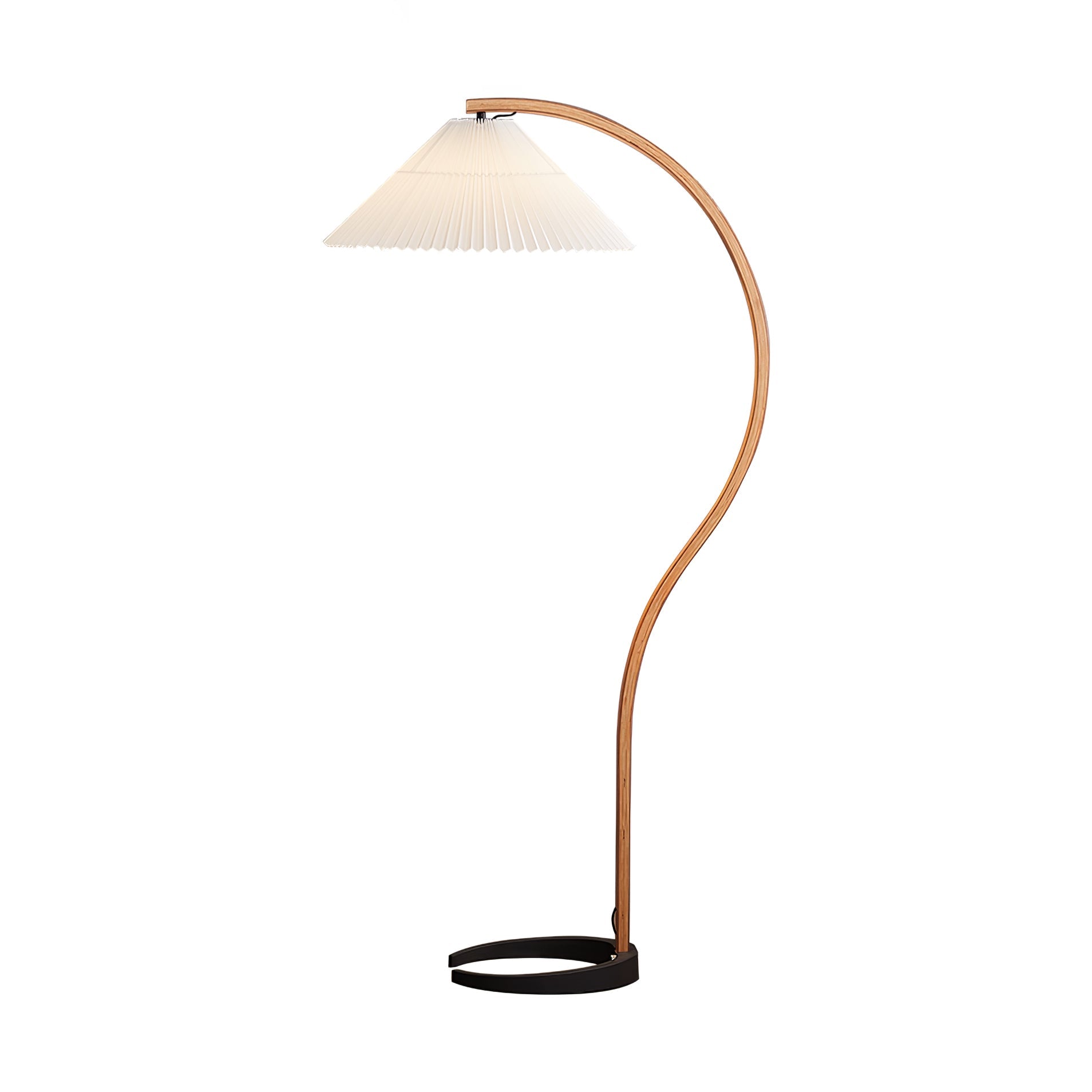 Halden Beechwood Dome Floor Lamp