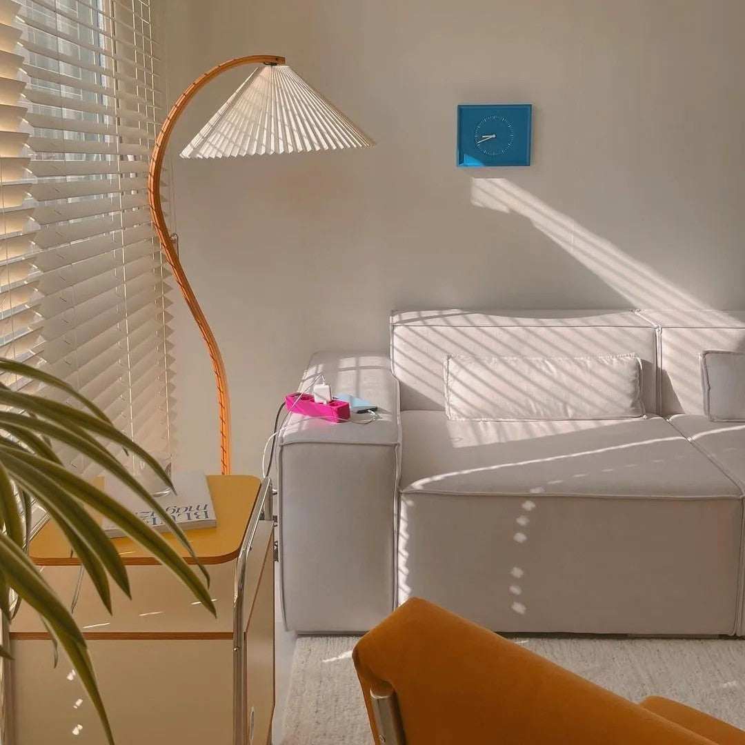 Halden Beechwood Dome Floor Lamp