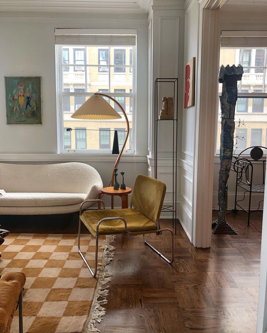 Halden Beechwood Dome Floor Lamp