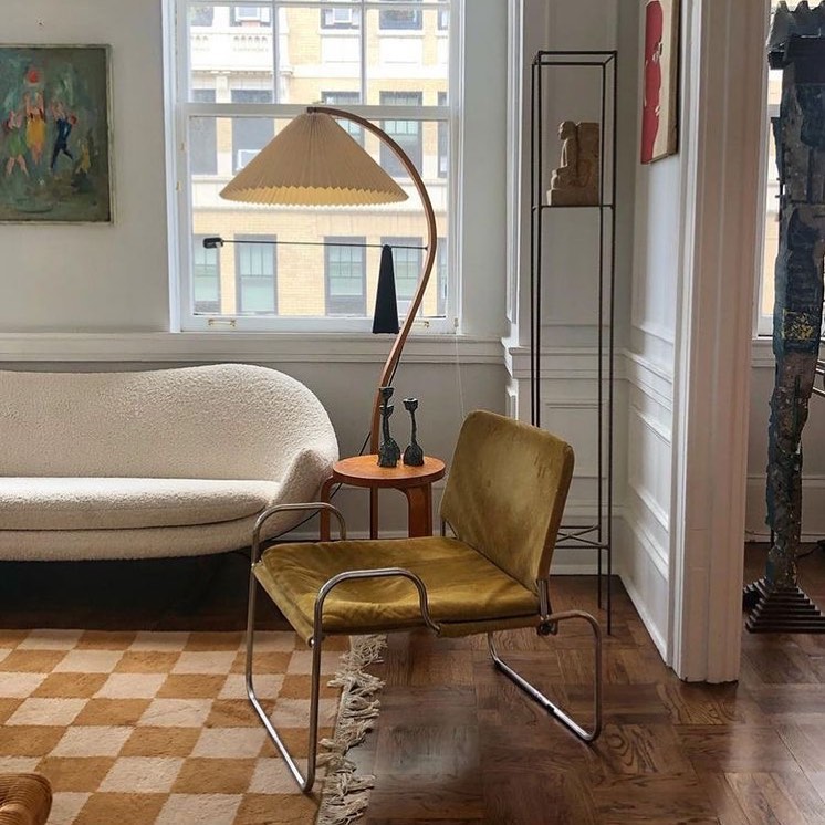 Halden Beechwood Dome Floor Lamp