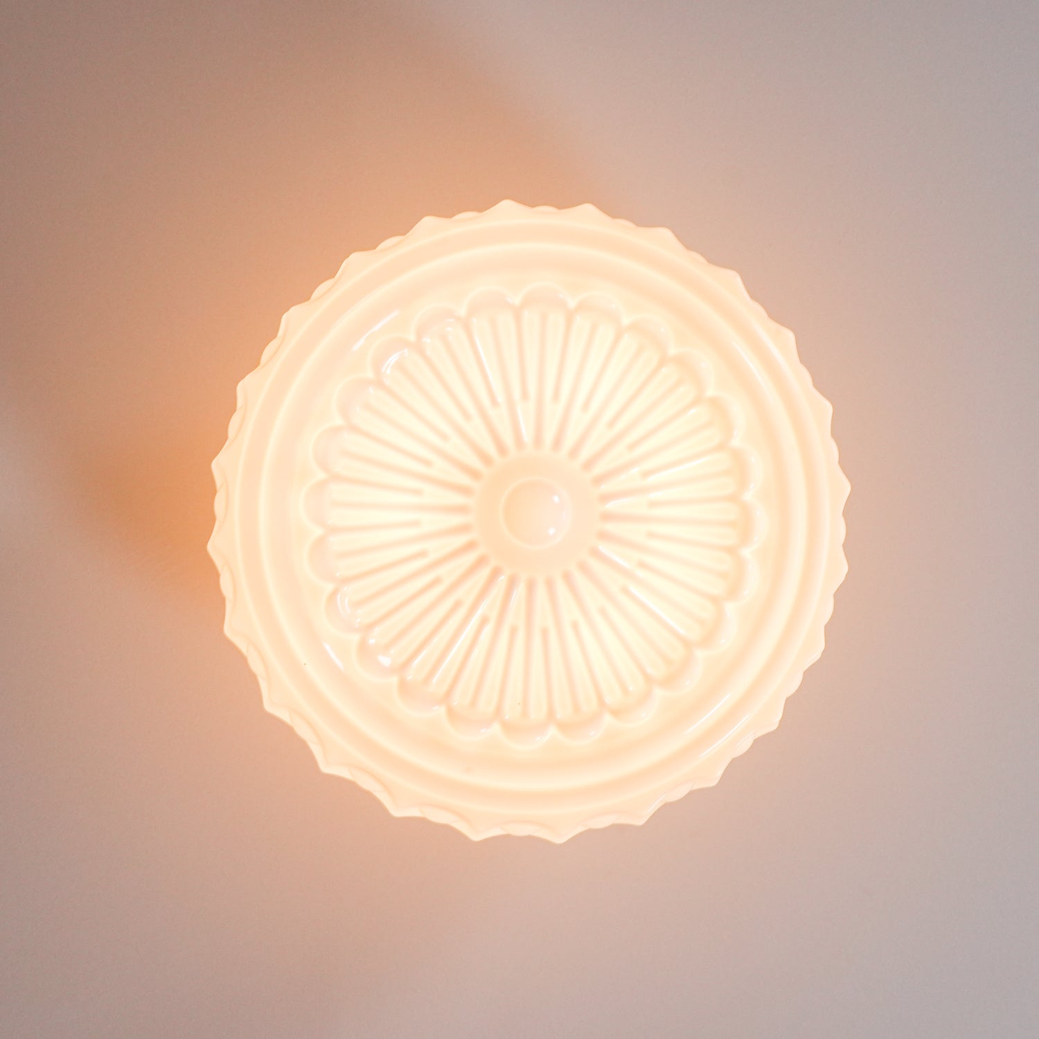 Beacon Drum Flush Ceiling Light