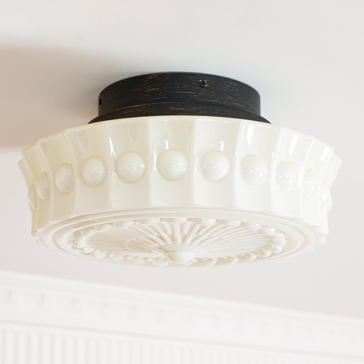 Beacon Drum Flush Ceiling Light