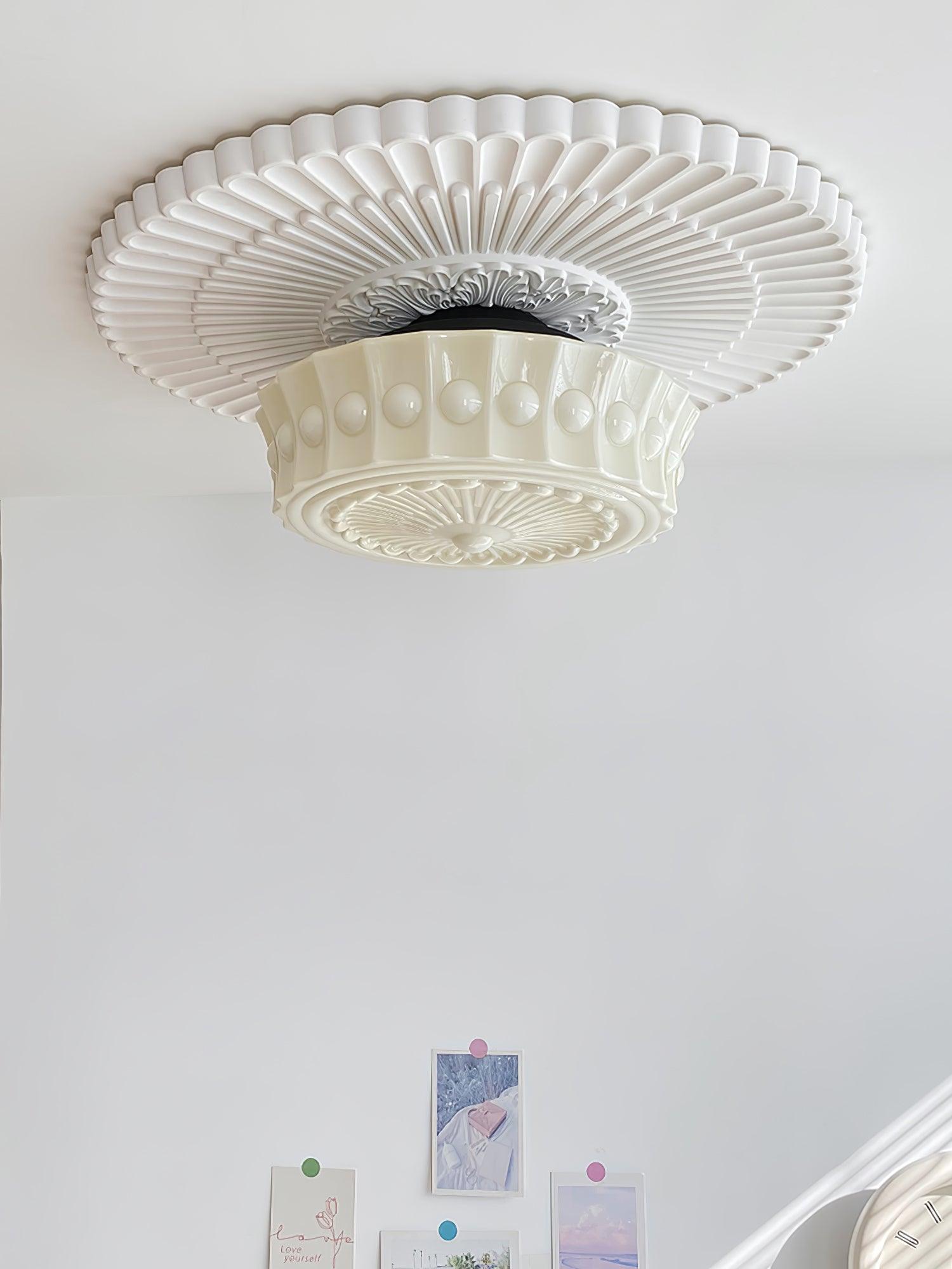 Beacon Drum Flush Ceiling Light