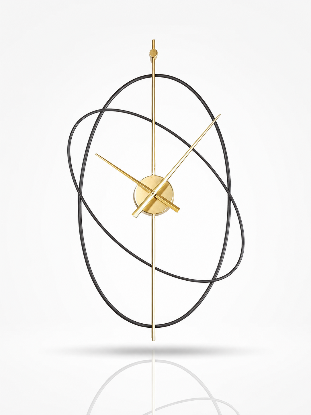 Open-Frame Geometric Wall Clock