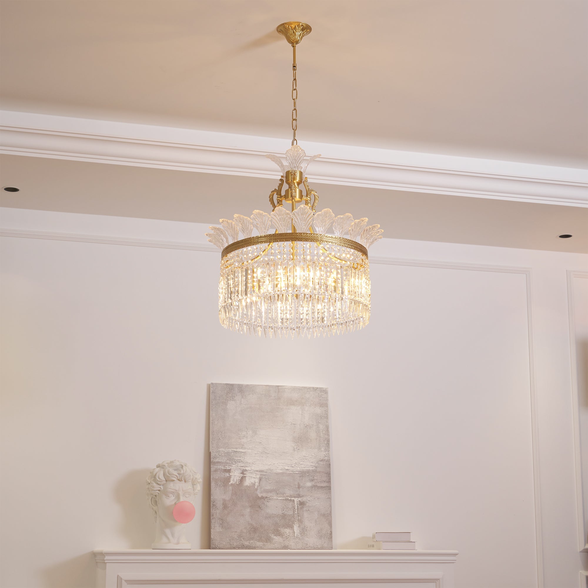 Facette Brass & Crystal Chandelier