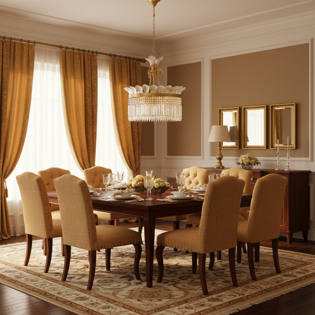 Facette Brass & Crystal Chandelier