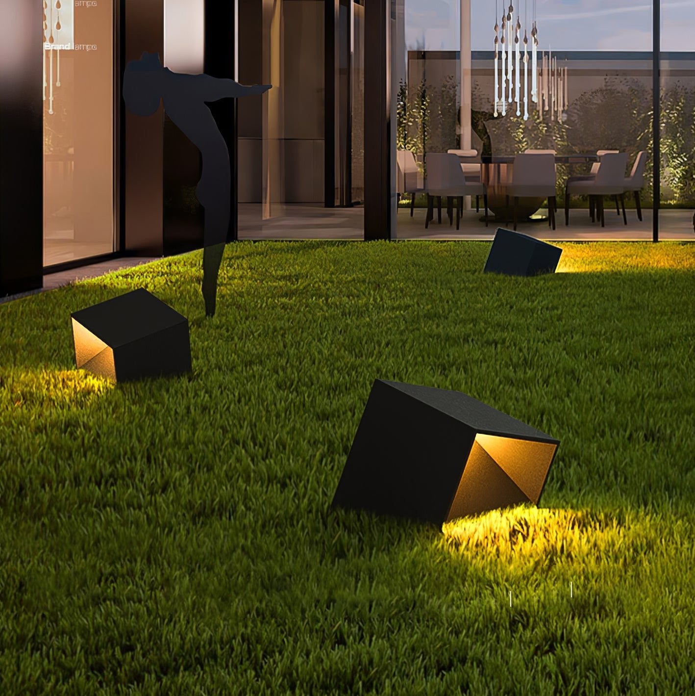 Compact Solar Border Cube Light