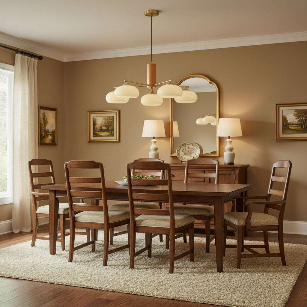 Persimmon Oval Chandelier