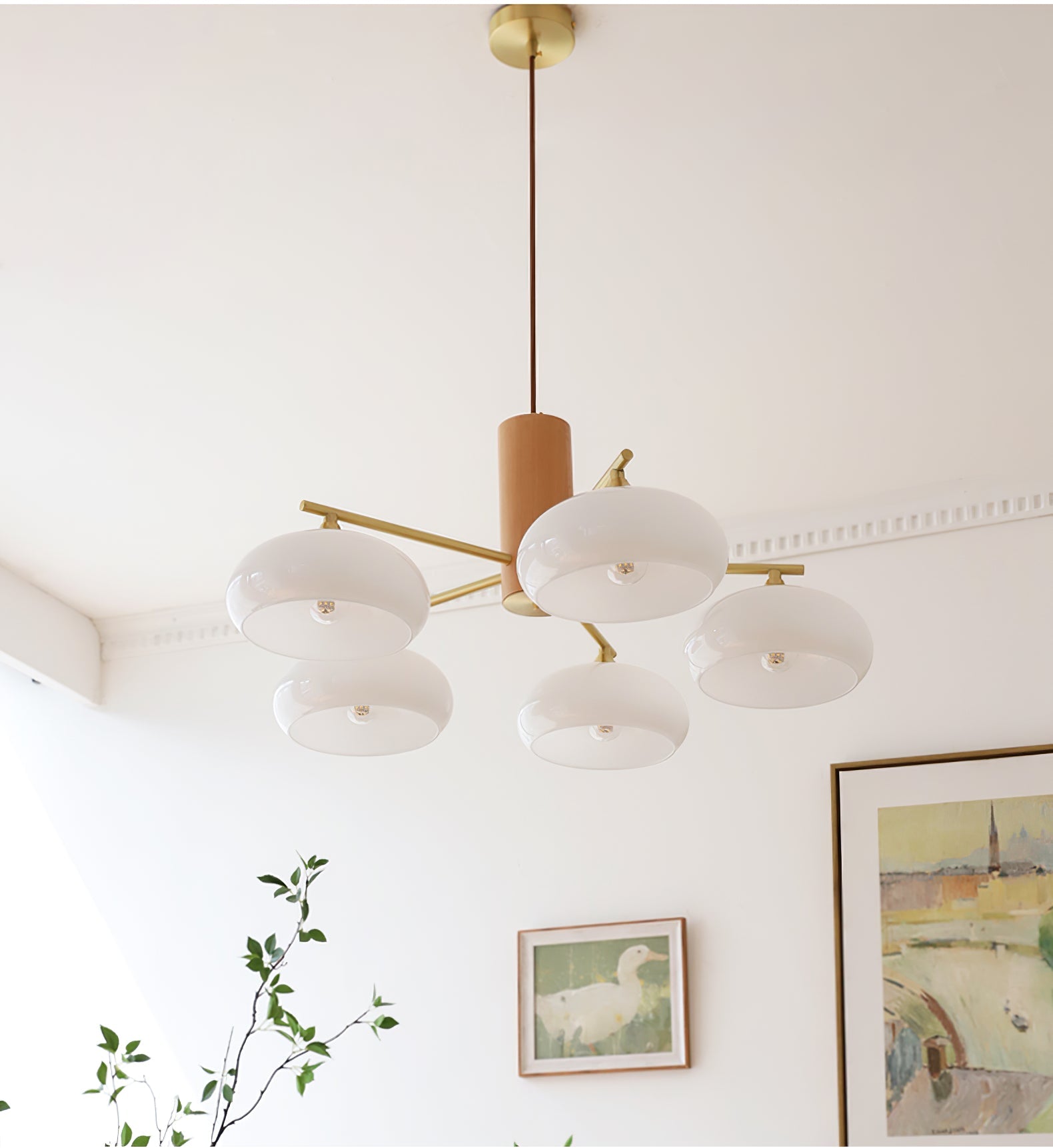 Persimmon Oval Chandelier