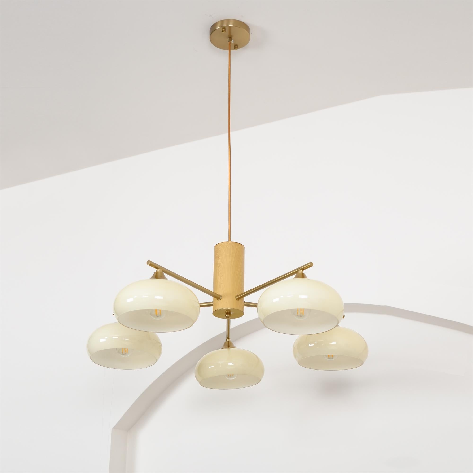 Persimmon Oval Chandelier