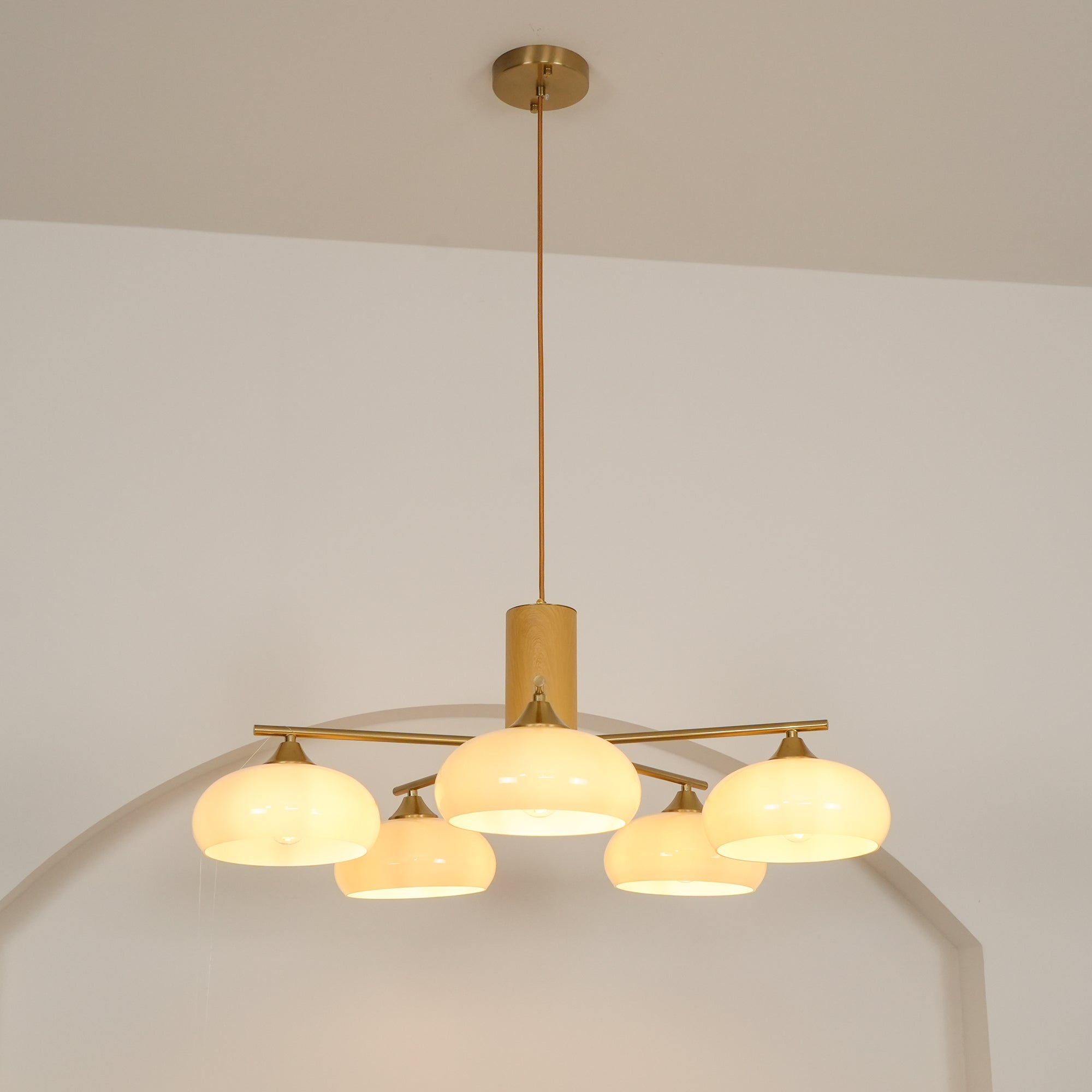 Persimmon Oval Chandelier