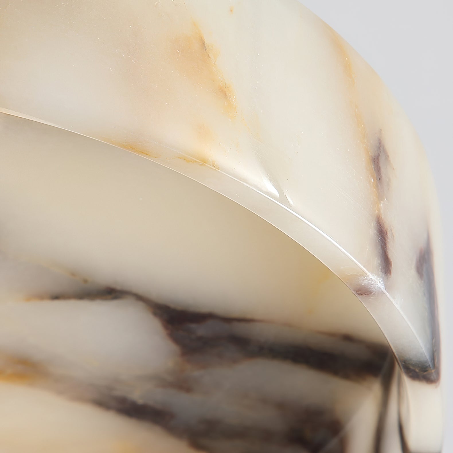 Selene Marble Oval Flush Mount