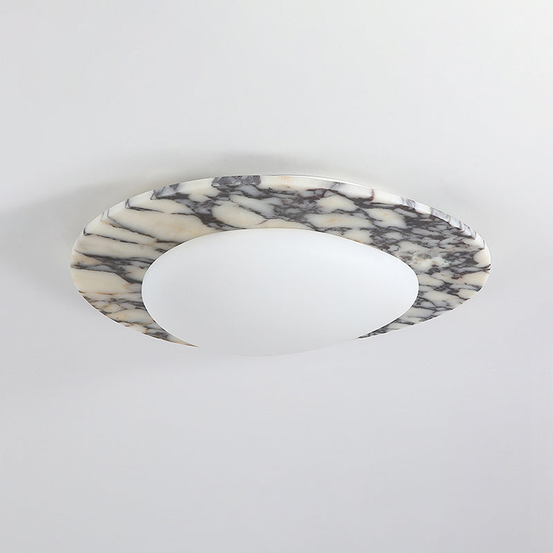 Selene Marble Oval Flush Mount