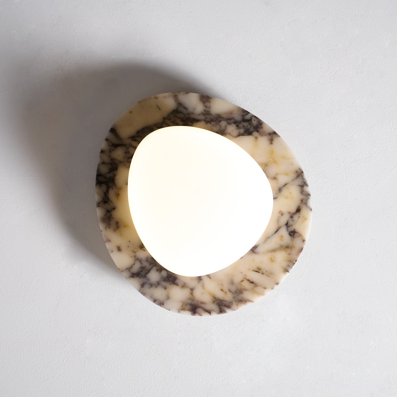 Selene Marble Oval Flush Mount